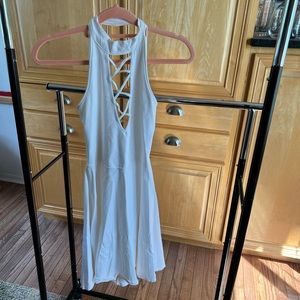 Express A-line skater dress